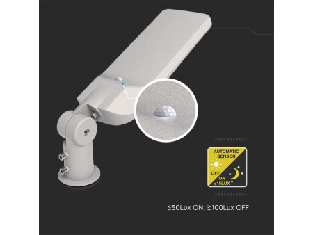 SKU 20430 VT-39ST-S V-TAC PRO Armatura Stradale LED Chip Samsung 30W con Sensore Colore Grigio 4000K IP65
