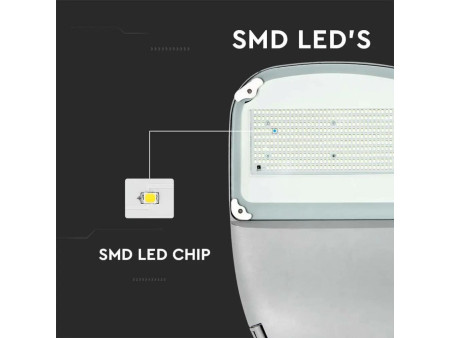 SKU 20341 VT-ST303 V-TAC PRO Armatura Stradale Chip Samsung con Pannello Solare e Telcomando 50W 6000K IP65
