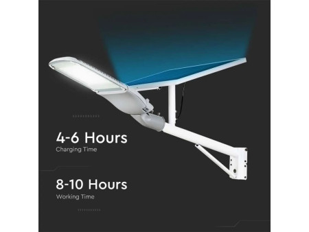 SKU 20341 VT-ST303 V-TAC PRO Armatura Stradale Chip Samsung con Pannello Solare e Telcomando 50W 6000K IP65