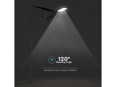 SKU 20341 VT-ST303 V-TAC PRO Armatura Stradale Chip Samsung con Pannello Solare e Telcomando 50W 6000K IP65