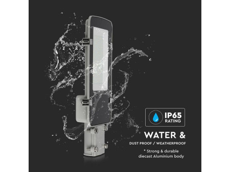 SKU 21527 VT-50ST V-TAC PRO Armatura Stradale LED Chip Samsung 50W Colore Grigio 4000K IP65