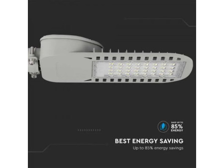 SKU 21958 VT-54ST-N V-TAC PRO Armatura Stradale LED Chip Samsung Slim 50W 135LM/W Colore Grigio 4000K IP65