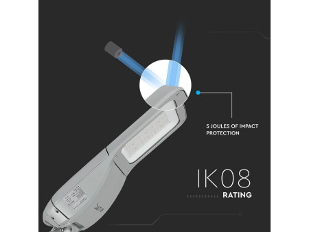 SKU 541 VT-80ST V-TAC PRO Armatura Stradale LED Chip Samsung 80W 130LM/W Classe II Colore Grigio 4000K IP65
