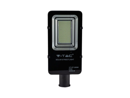 SKU 95509 VT-ST200 V-TAC Armatura Stradale LED SMD 50W con Pannello Solare e Telecomando, Cavo 1m Colore Nero 6000K IP65