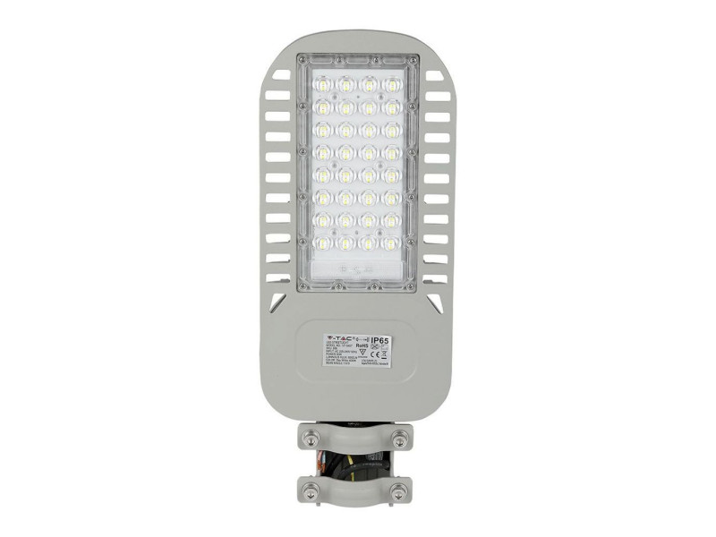 SKU 958 VT-54ST V-TAC PRO Armatura Stradale LED Chip Samsung Slim 50W 120LM/W Colore Grigio 4000K IP65