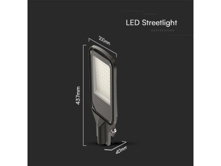 SKU 10210 VT-15110ST V-TAC Armatura Stradale LED 100W Colore Nero 4000K IP65
