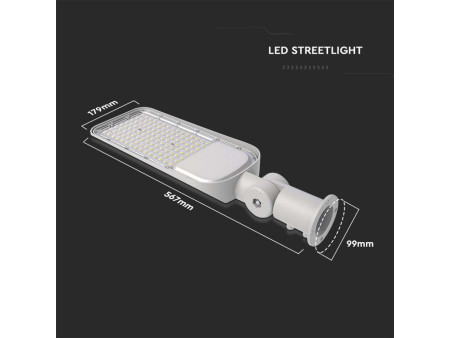 SKU 20427 VT-139ST V-TAC PRO Armatura Stradale LED Chip Samsung 100W 120LM/W Colore Grigio 6500K IP65