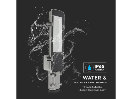 SKU 215301 VT-100ST-N V-TAC PRO Armatura Stradale LED Chip Samsung 100W Colore Grigio 6500K IP65