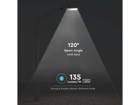 SKU 21962 VT-154ST V-TAC PRO Armatura Stradale LED Chip Samsung Slim 150W 135LM/W Colore Grigio 4000K IP65