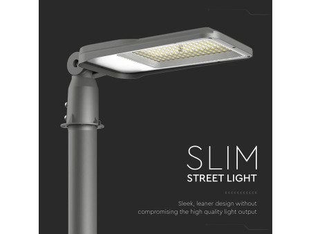 SKU 23621 VT-105ST V-TAC PRO Armatura Stradale LED Chip Samsung 100W 100LM/W Angolo Regolabile 180° Grigio 6500K IP65