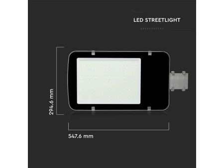 SKU 530 VT-100ST V-TAC PRO Armatura Stradale LED Chip Samsung 100W 120LM/W Colore Grigio 6400K IP65