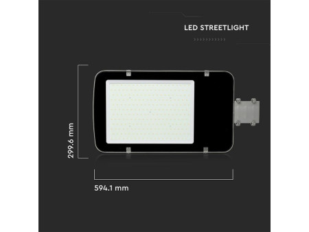 SKU 531 VT-150ST V-TAC PRO Armatura Stradale LED Chip Samsung 150W 120LM/W Colore Grigio 4000K IP65