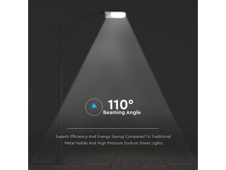 SKU 536 VT-101ST V-TAC PRO Armatura Stradale LED Chip Samsung 100W Colore Nero 6400K IP65