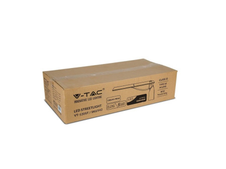 SKU 543 VT-160ST V-TAC PRO Armatura Stradale LED Chip Samsung 160W 130LM/W Classe II Colore Grigio 4000K IP65