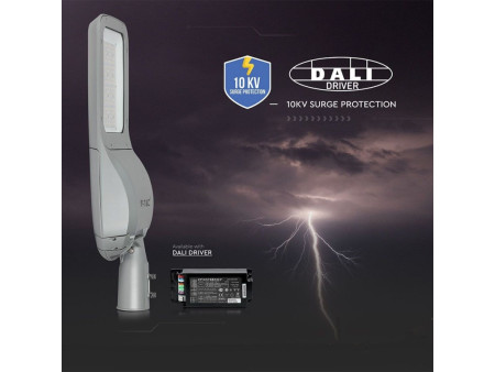 SKU 543 VT-160ST V-TAC PRO Armatura Stradale LED Chip Samsung 160W 130LM/W Classe II Colore Grigio 4000K IP65