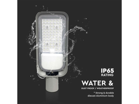 SKU 7890 VT-150100ST V-TAC Armatura Stradale LED 100W Colore Grigio 4000K IP65