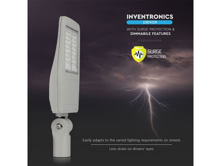 SKU 885 VT-122ST V-TAC PRO Armatura Stradale LED Chip Samsung Classe II 120W 140LM/W Colore Grigio 4000K Dimmerabile