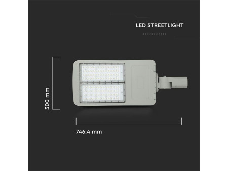 SKU 887 VT-152ST V-TAC PRO Armatura Stradale LED Chip Samsung Classe II 150W 140LM/W Colore Grigio 4000K Dimmerabile