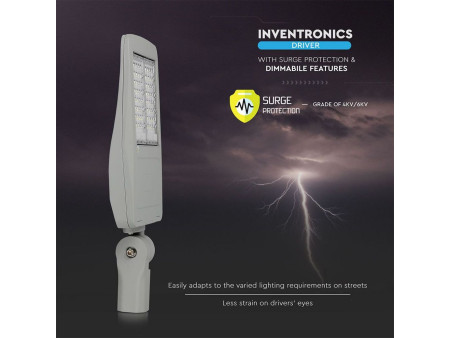 SKU 954 VT-103ST V-TAC PRO Armatura Stradale LED Chip Samsung 100W 140LM/W Ruotabile Classe I Driver Inventronics 5700K IP65