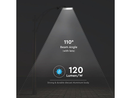 SKU 962 VT-154ST V-TAC PRO Armatura Stradale LED Chip Samsung Slim 150W 120LM/W Colore Grigio 4000K IP65