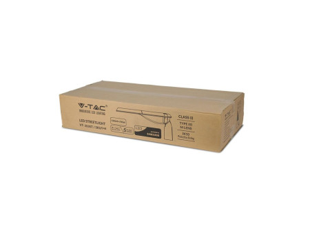 SKU 544 VT-200ST V-TAC PRO Armatura Stradale LED Chip Samsung 200W 130LM/W Classe II Colore Grigio 4000K IP65
