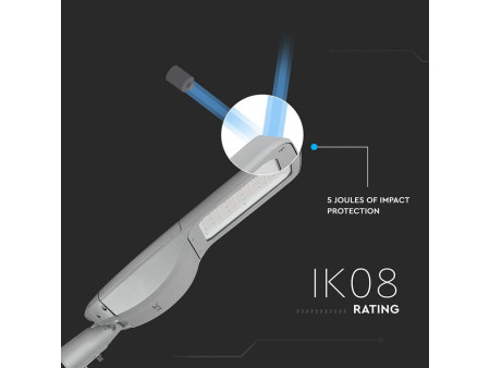 SKU 544 VT-200ST V-TAC PRO Armatura Stradale LED Chip Samsung 200W 130LM/W Classe II Colore Grigio 4000K IP65