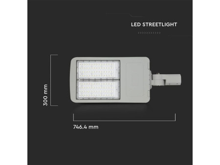 SKU 889 VT-202ST V-TAC PRO Armatura Stradale LED Chip Samsung Classe II 200W 140LM/W Colore Grigio 4000K Dimmerabile IP65