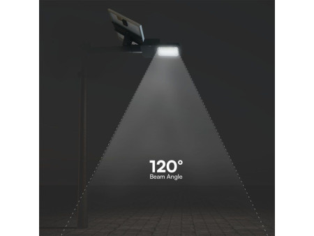 SKU 23578 VT-ST201 V-TAC Armatura Stradale con Pannello Solare 50W Hybrid-Series Colore Nero 4000K IP65