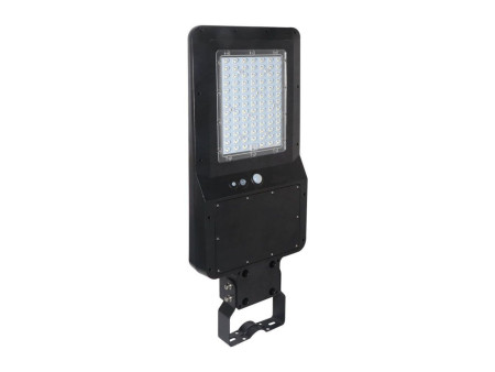 SKU 5504 VT-ST42 V-TAC Armatura Stradale LED SMD 40W 120LM/W Pannello Solare, Sensore PIR e Telecomando, Colore Nero 6000K IP65