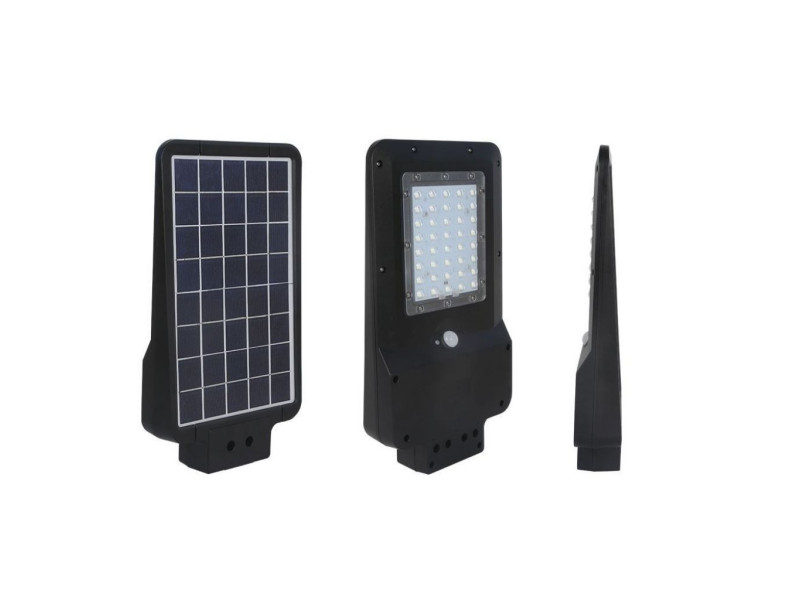 SKU 8548 ST-15 V-TAC Armatura Stradale LED SMD 15W Pannello Solare e Batteria, Sensore Movimento Colore Nero 6000K IP65
