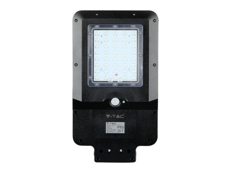 SKU 8548 ST-15 V-TAC Armatura Stradale LED SMD 15W Pannello Solare e Batteria, Sensore Movimento Colore Nero 6000K IP65
