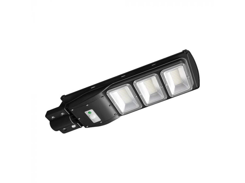 SKU 95534 VT-ST180W V-TAC Armatura Stradale LED 12W Pannello Solare e Telecomando, Sensore Radar e Batteria LiFePO4 6000K IP65