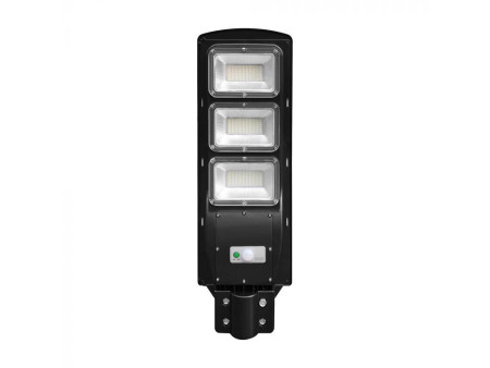 SKU 95534 VT-ST180W V-TAC Armatura Stradale LED 12W Pannello Solare e Telecomando, Sensore Radar e Batteria LiFePO4 6000K IP65