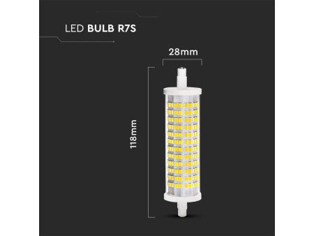 SKU 2834 VT-2118 V-TAC Lampadina LED 18W 110LM/W R7S 3000K 28x118mm