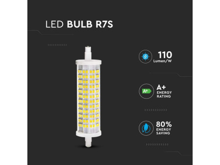 SKU 2836 VT-2118 V-TAC Lampadina LED 18W 110LM/W R7S 6400K 28x118mm