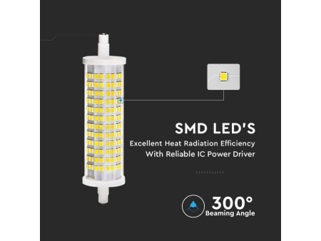 SKU 2836 VT-2118 V-TAC Lampadina LED 18W 110LM/W R7S 6400K 28x118mm