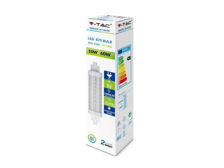 SKU 7125 VT-1917 V-TAC Lampadina LED 7W R7S 6400K 25x118mm