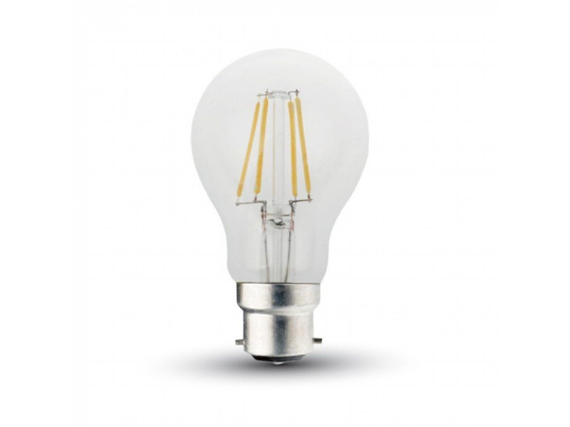 SKU 7170 VT-2035 V-TAC Lampadina LED B22 5W 120LM/W A60 Filamento 2700K