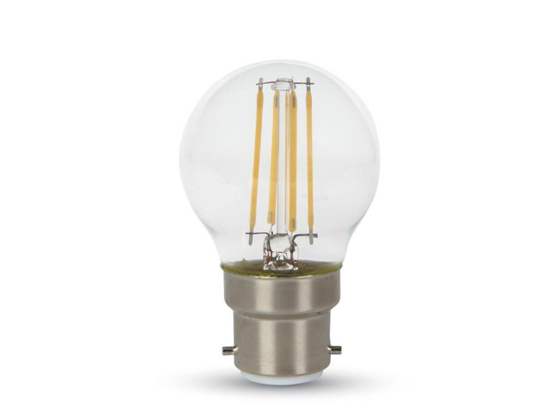 SKU 7226 VT-2074 V-TAC Lampadina LED B22 4W G45 Filamento 2700K