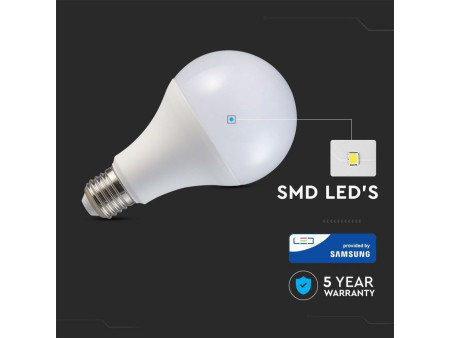 SKU 128 VT-298 V-TAC PRO Lampadina LED Chip Samsung E27 18W 110LM/W A80 6400K