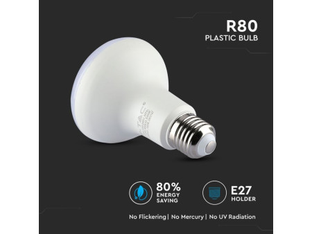 SKU 136 VT-280 V-TAC PRO Lampadina LED Chip Samsung E27 10W R80 4000K
