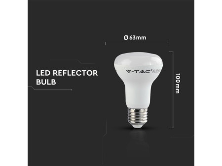 SKU 142 VT-263 V-TAC PRO Lampadina LED Chip Samsung E27 8W R63 4000K