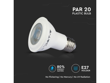 SKU 148 VT-220 V-TAC PRO Lampadina LED Chip Samsung E27 7W PAR20 4000K