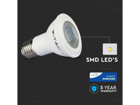 SKU 148 VT-220 V-TAC PRO Lampadina LED Chip Samsung E27 7W PAR20 4000K