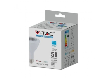 SKU 154 VT-230 V-TAC PRO Lampadina LED Chip Samsung E27 11W PAR30 4000K