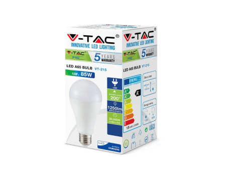 SKU 161 VT-215 V-TAC PRO Lampadina LED Chip Samsung E27 15W A65 6400K