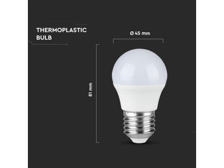 SKU 175 VT-246 V-TAC PRO Lampadina LED Chip Samsung E27 5,5W G45 4000K