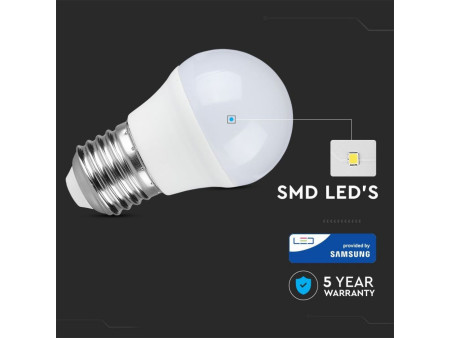 SKU 175 VT-246 V-TAC PRO Lampadina LED Chip Samsung E27 5,5W G45 4000K