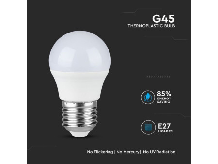 SKU 174 VT-246 V-TAC PRO Lampadina LED Chip Samsung E27 5,5W G45 3000K