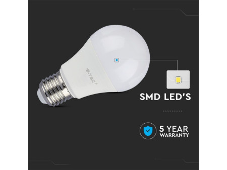 SKU 20044 VT-262D V-TAC PRO Lampadina LED Chip Samsung E27 12W A60 3000K Dimmerabile